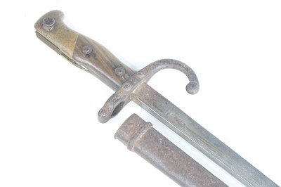 Lot 3318 - A French model 1874 Gras bayonet, the 52cm...