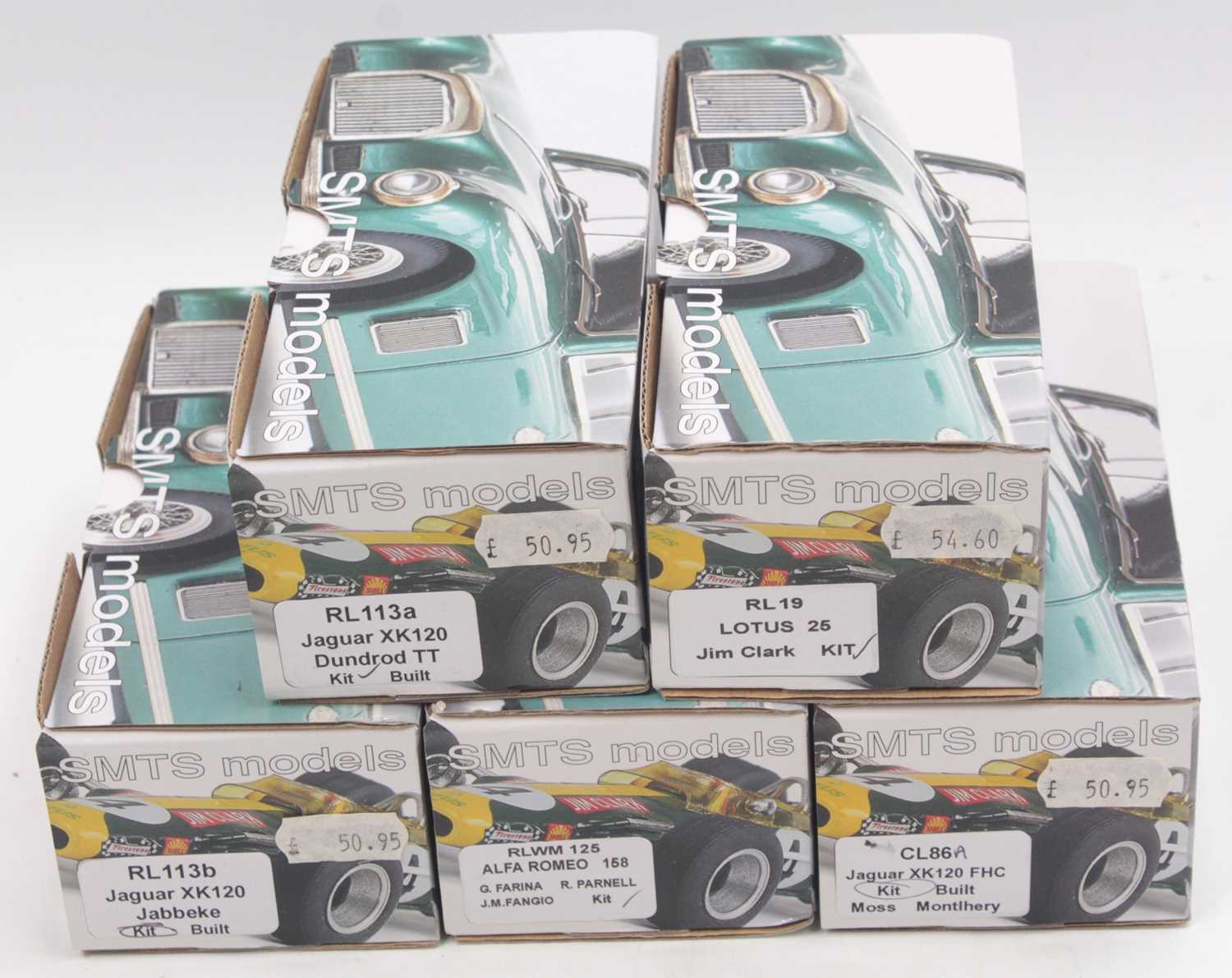 Lot 810 - SMTS Models 1/43 scale group of 5 unbuilt...