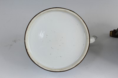 Lot 2026 - Two Chinese blue and white teapots with...