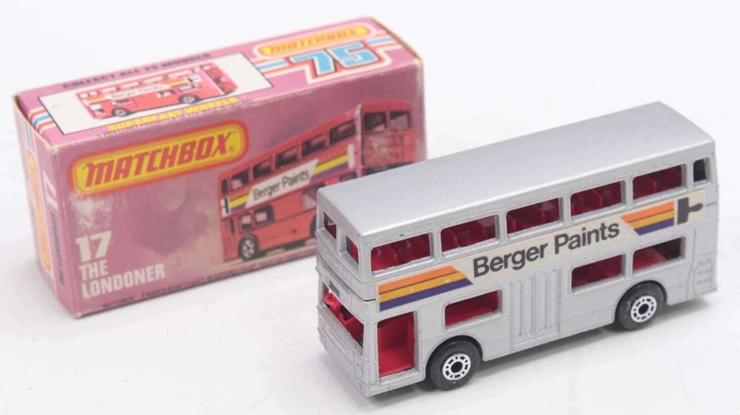 Lot 1481 - A Matchbox Superfast No. 17B Londoner Bus,...