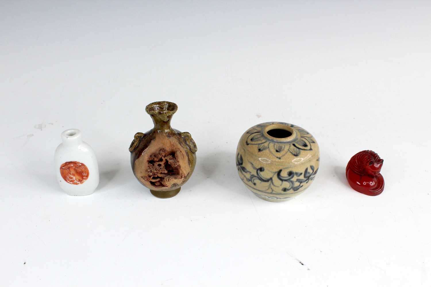 Lot 2054 - Four Chinese porcelain items, including a...