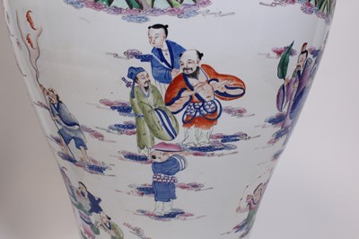 Lot 2083 - A pair of large Chinese ‘Eight Immortals’...