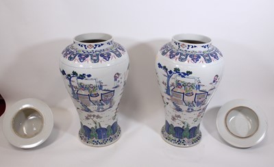 Lot 2083 - A pair of large Chinese ‘Eight Immortals’...