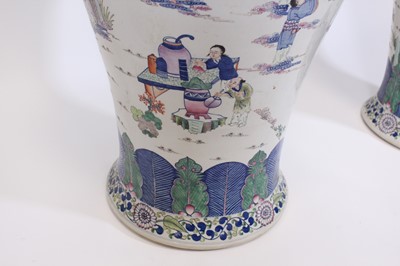 Lot 2083 - A pair of large Chinese ‘Eight Immortals’...