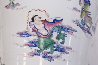 Lot 2083 - A pair of large Chinese ‘Eight Immortals’...