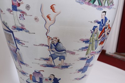 Lot 2083 - A pair of large Chinese ‘Eight Immortals’...