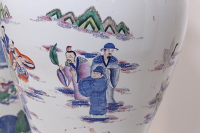 Lot 2083 - A pair of large Chinese ‘Eight Immortals’...