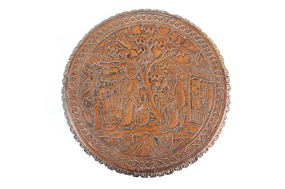 Lot 2090 - Two Chinese bamboo carved vessels, late 19th...