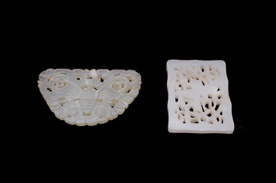 Lot 2049 - A group of five Chinese jade objects, 19th to...