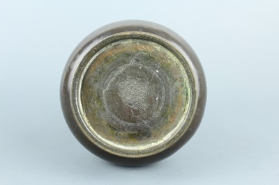 Lot 2069 - A Chinese bronze bottle vase, Qing Dynasty....