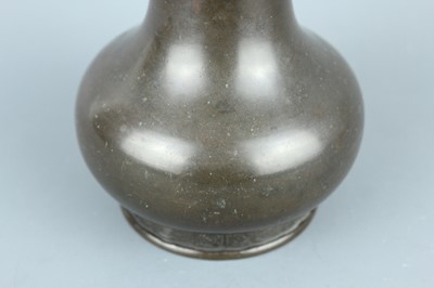 Lot 2069 - A Chinese bronze bottle vase, Qing Dynasty....