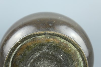 Lot 2069 - A Chinese bronze bottle vase, Qing Dynasty....
