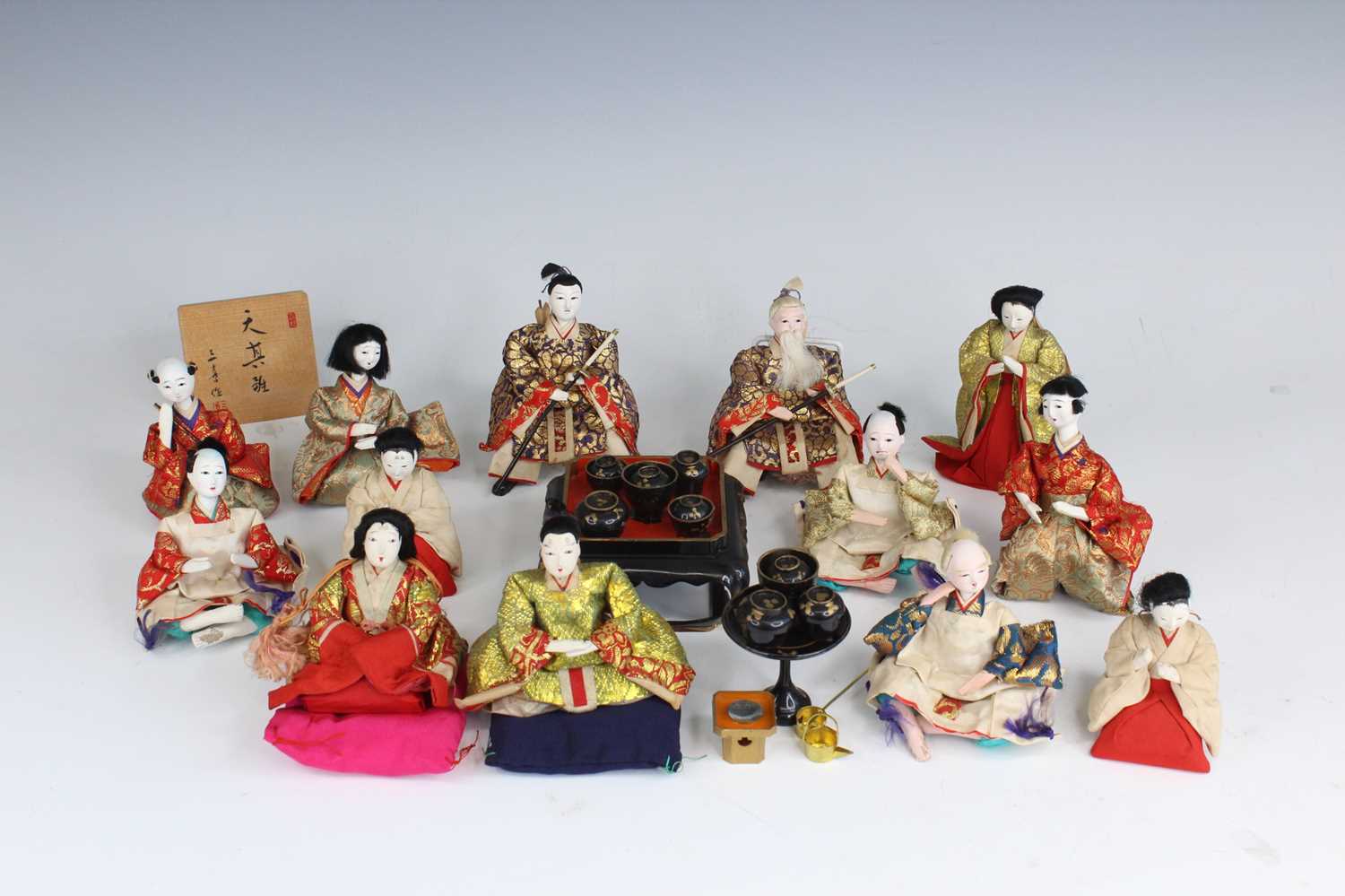 Lot 552 - A group of thirteen Japanese "Girl's Day'"...