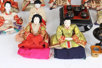 Lot 552 - A group of thirteen Japanese "Girl's Day'"...