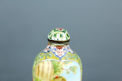 Lot 2007 - A Chinese painted enamel ‘ladies’ snuff bottle,...