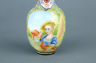 Lot 2007 - A Chinese painted enamel ‘ladies’ snuff bottle,...