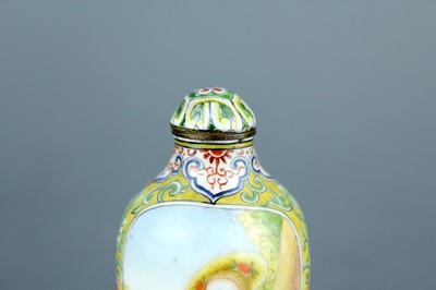 Lot 2007 - A Chinese painted enamel ‘ladies’ snuff bottle,...