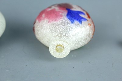 Lot 2011 - Two Chinese multi-colour overlay...