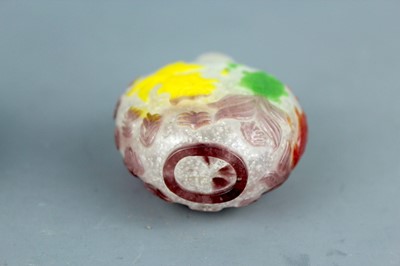 Lot 2011 - Two Chinese multi-colour overlay...