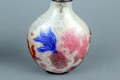 Lot 2011 - Two Chinese multi-colour overlay...