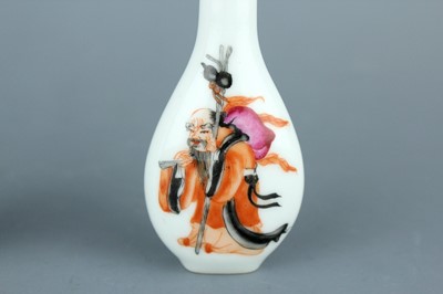 Lot 2015 - Two Chinese ‘figural’ porcelain snuff bottles,...