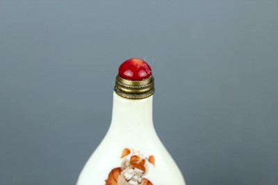 Lot 2015 - Two Chinese ‘figural’ porcelain snuff bottles,...