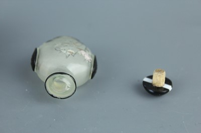 Lot 2020 - A set of four Chinese inside-painted glass...