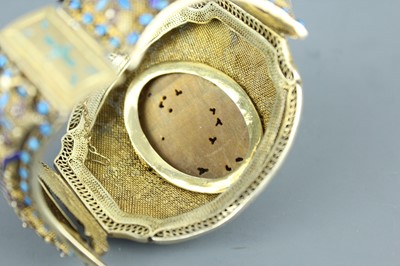 Lot 2060 - A Chinese Filigree and Enamel Bracelet, early...