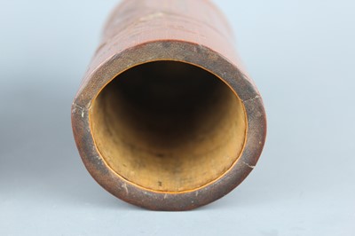 Lot 2088 - A pair of small Chinese bamboo carved brush...