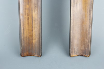 Lot 2091 - A pair of Chinese bamboo armrests, 20th...