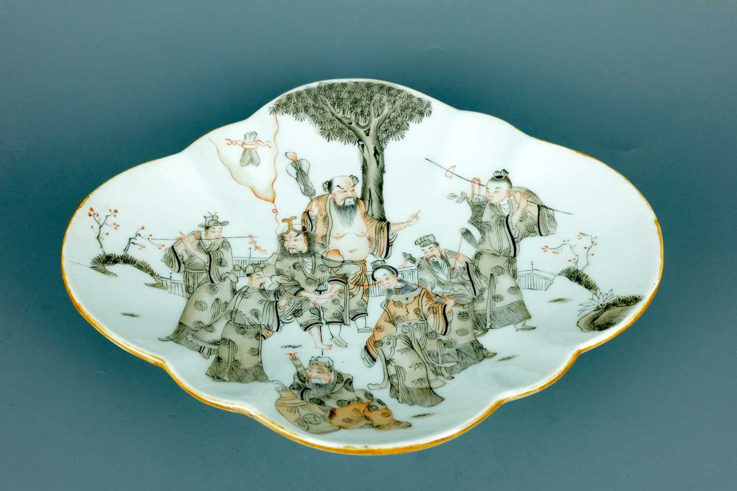 Lot 2077 - A Chinese polychrome enameled ‘Eight...