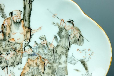 Lot 2077 - A Chinese polychrome enameled ‘Eight...