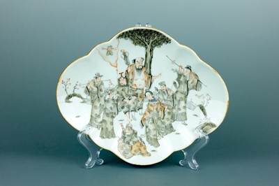 Lot 2077 - A Chinese polychrome enameled ‘Eight...