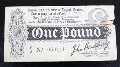 Lot 2386 - Great Britain, George V first issue one pound...