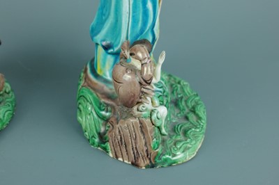 Lot 2075 - A pair of Chinese ‘Eight Immortals’ porcelain...