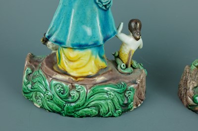 Lot 2075 - A pair of Chinese ‘Eight Immortals’ porcelain...