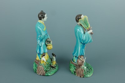 Lot 2075 - A pair of Chinese ‘Eight Immortals’ porcelain...
