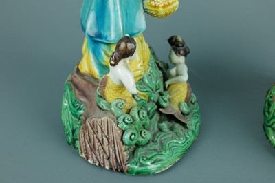Lot 2075 - A pair of Chinese ‘Eight Immortals’ porcelain...