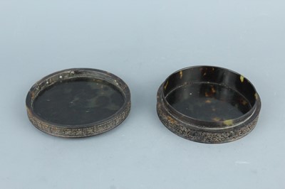 Lot 2073 - A Chinese tortoiseshell carved ‘Eight...