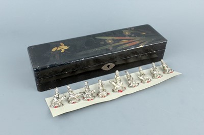 Lot 2072 - A set of Chinese ‘Eight Immortals’ silver...