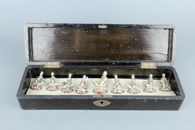 Lot 2072 - A set of Chinese ‘Eight Immortals’ silver...