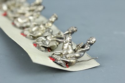 Lot 2072 - A set of Chinese ‘Eight Immortals’ silver...