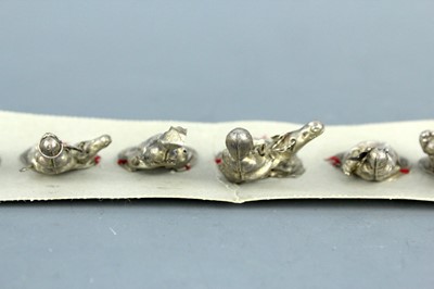 Lot 2072 - A set of Chinese ‘Eight Immortals’ silver...