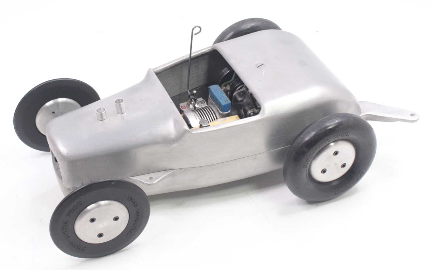 Lot 13 - McCoy Hot Rod Tether Car McCoy 60 black case...
