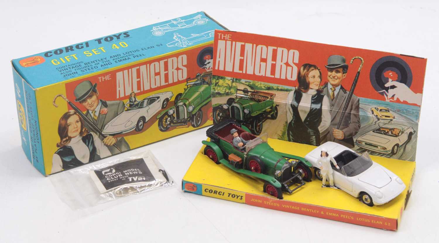 Lot 1283 - Corgi Toys Gift Set No.GS40 "The Avengers"...