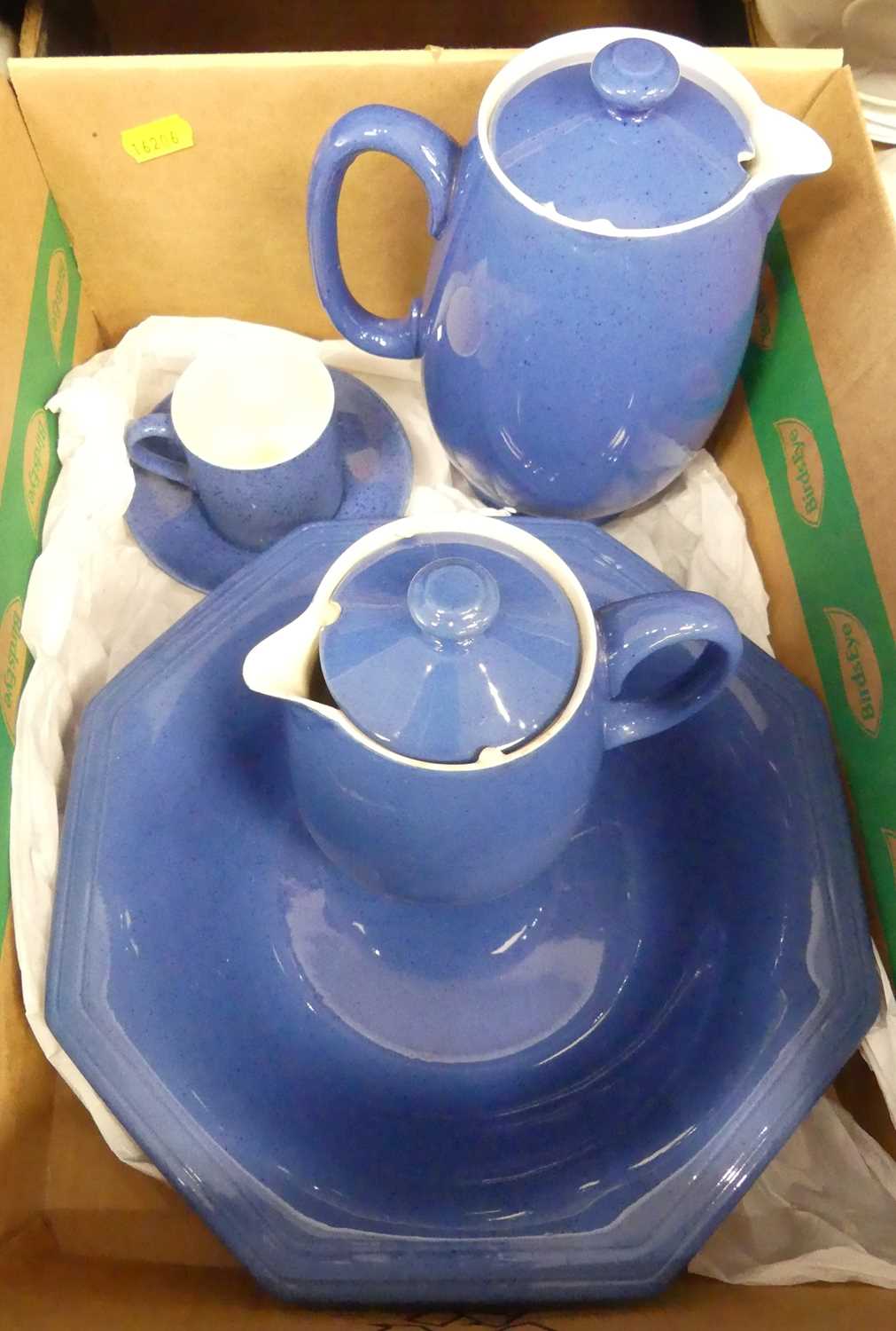Lot 57 - A collection of Moorcroft powder blue...
