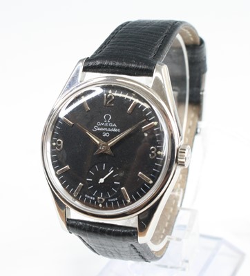 Lot 2598 - An Omega Seamaster 30 gent's stainless steel...