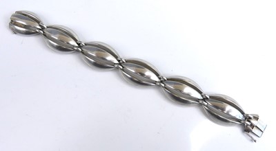 Lot 2617 - Georg Jensen - a sterling silver melon...