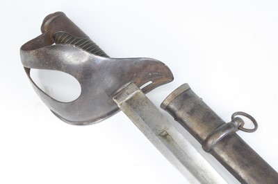 Lot 3385 - An Italian M1860 Heavy Cavalry Trooper's sword,...