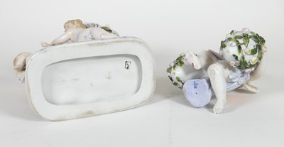 Lot 179 - A Sitzendorf porcelain vase, modelled as a...